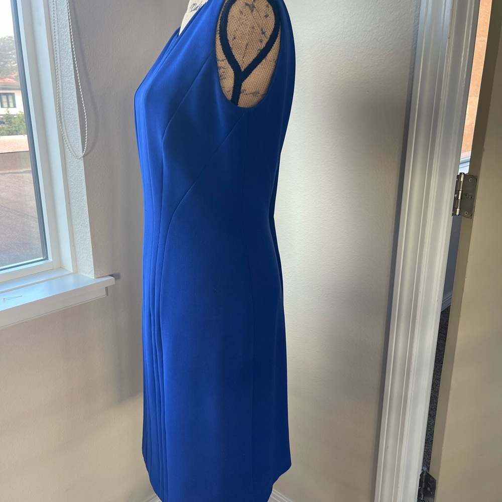 Hugo Boss Dresses Daladi Sleeveless Blue Sheath Dress. 8 - Picture 2 of 7